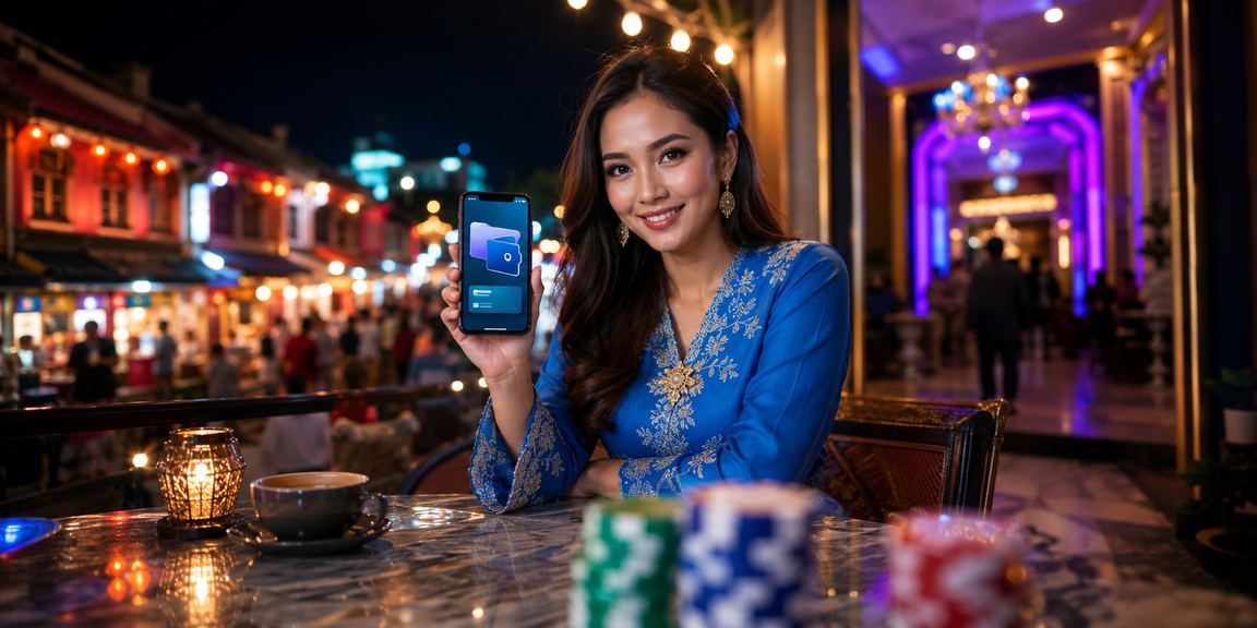 Pemain Melaka bermain kasino mudah alih dalam pakaian baju kurung tradisional