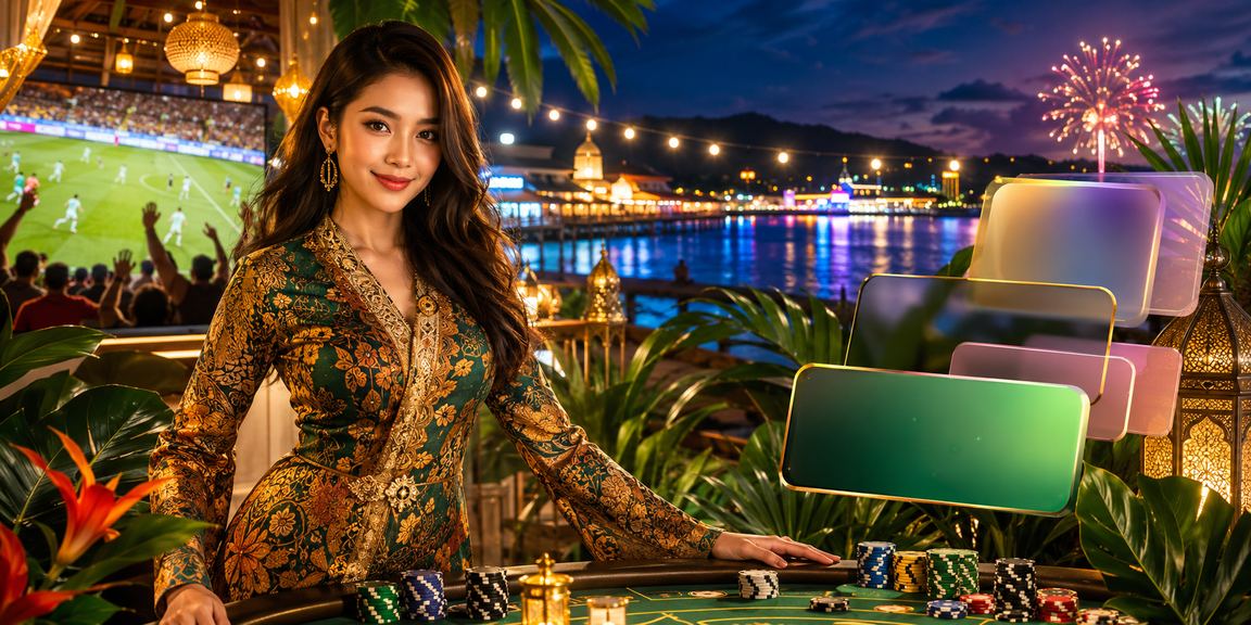 Pemain Malaysia menikmati permainan kasino hiburan dengan suasana batik yang meriah